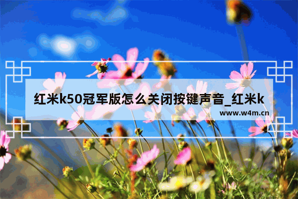 红米k50冠军版怎么关闭按键声音_红米k50冠军版如何关闭按键声音