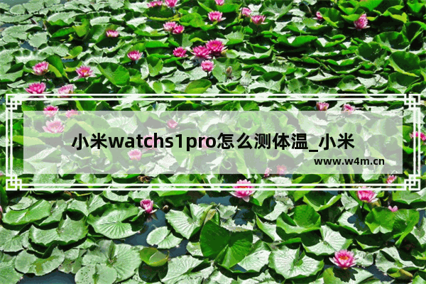 小米watchs1pro怎么测体温_小米手表怎么测体温