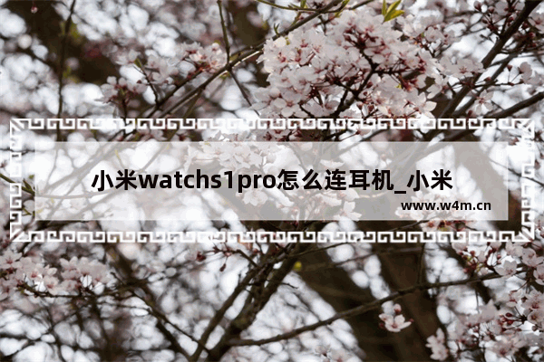 小米watchs1pro怎么连耳机_小米watchs1pro怎么用耳机