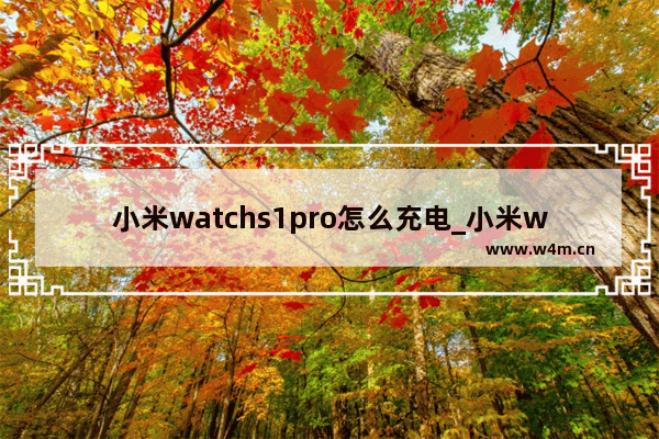 小米watchs1pro怎么充电_小米watchs1pro如何充电