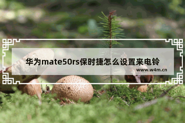 华为mate50rs保时捷怎么设置来电铃声_华为mate50rs保时捷来电铃声设置方法