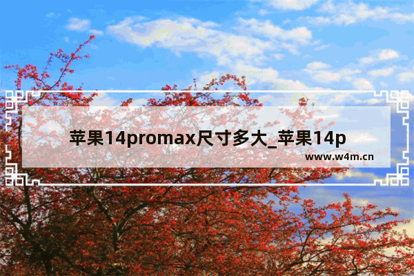 苹果14promax尺寸多大_苹果14promax屏幕多大