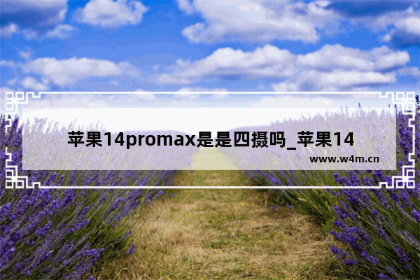 苹果14promax是是四摄吗_苹果14promax是四个摄像头吗