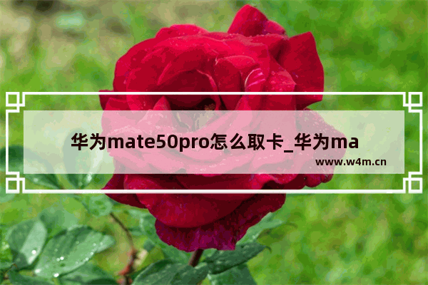 华为mate50pro怎么取卡_华为mate50pro如何取卡