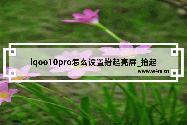 iqoo10pro怎么设置抬起亮屏_抬起亮屏怎么设置