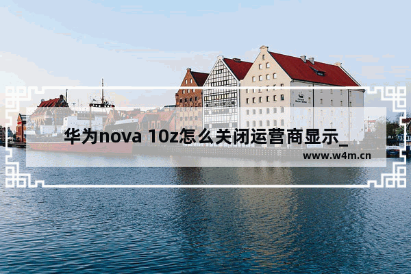 华为nova 10z怎么关闭运营商显示_如何关闭运营商显示