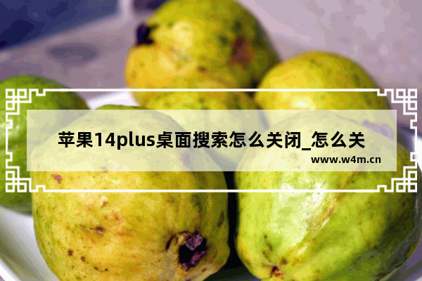 苹果14plus桌面搜索怎么关闭_怎么关闭下面的搜索