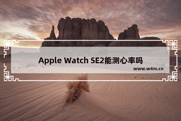 Apple Watch SE2能测心率吗_可以测心率吗