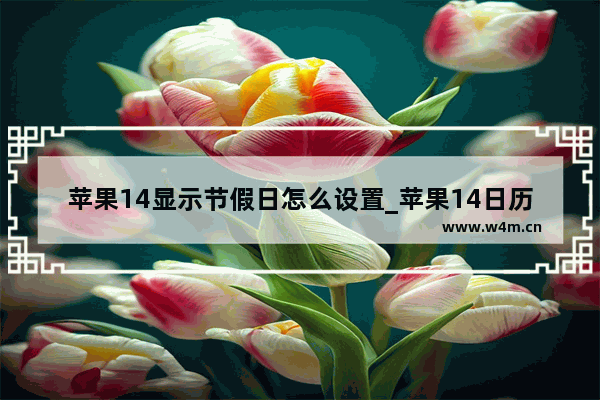 苹果14显示节假日怎么设置_苹果14日历怎么显示节假日