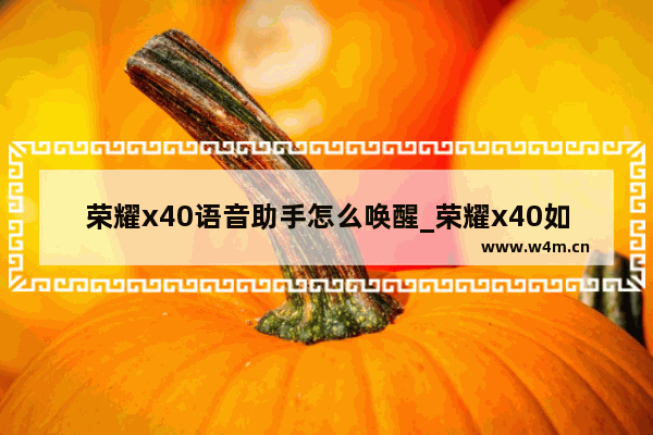 荣耀x40语音助手怎么唤醒_荣耀x40如何唤醒语音助手