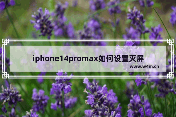 iphone14promax如何设置灭屏显示_苹果14promax怎么设置灭屏显示