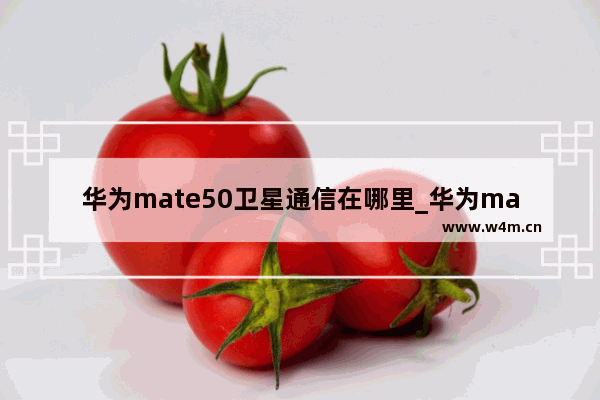 华为mate50卫星通信在哪里_华为mate