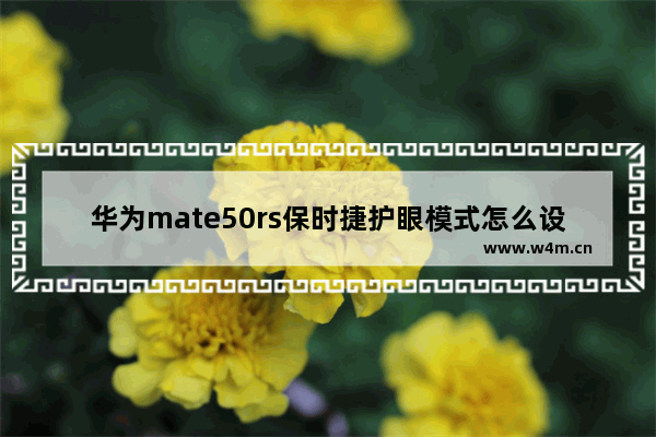 华为mate50rs保时捷护眼模式怎么设置_华为mate50rs保时捷如何设置护眼模式