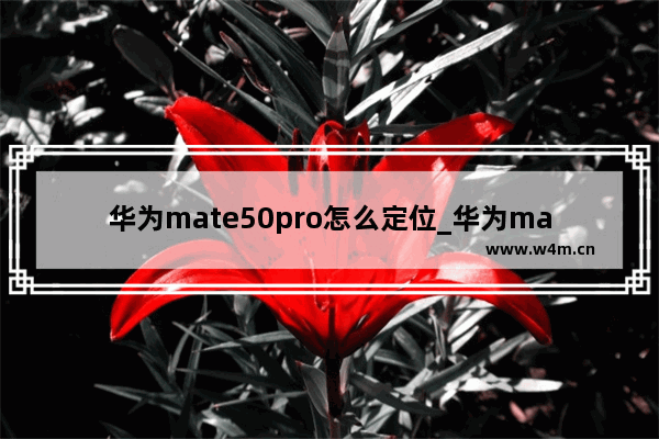 华为mate50pro怎么定位_华为mate50pro如何开定位