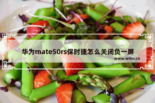 华为mate50rs保时捷怎么关闭负一屏_华为mate50rs保时捷如何关闭负一屏