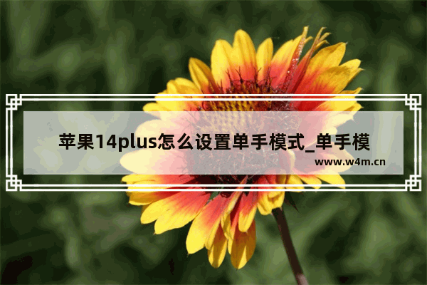 苹果14plus怎么设置单手模式_单手模式怎么开