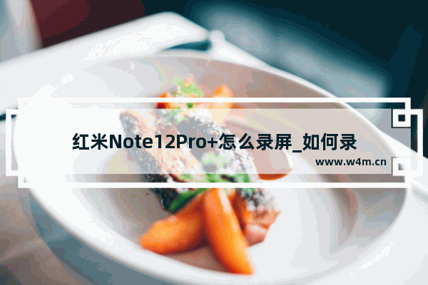 红米Note12Pro+怎么录屏_如何录屏