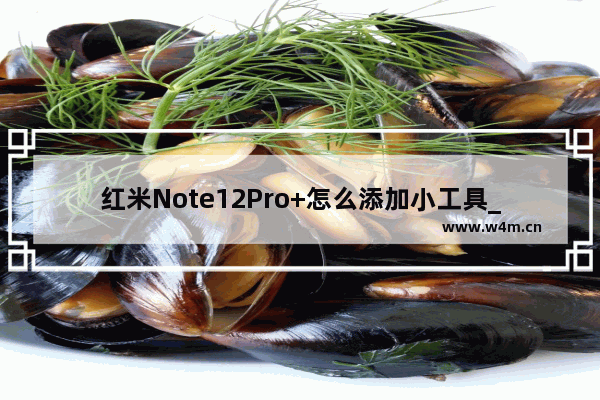 红米Note12Pro+怎么添加小工具_如何添加小工具