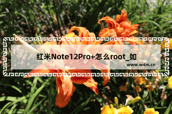 红米Note12Pro+怎么root_如何root