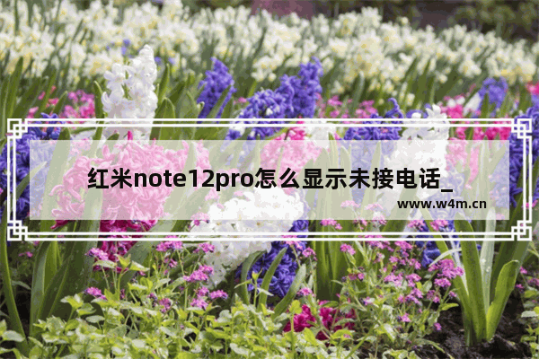 红米note12pro怎么显示未接电话_如何显示未接电话