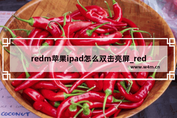 redm苹果ipad怎么双击亮屏_redm苹果ipad如何设置双击亮屏