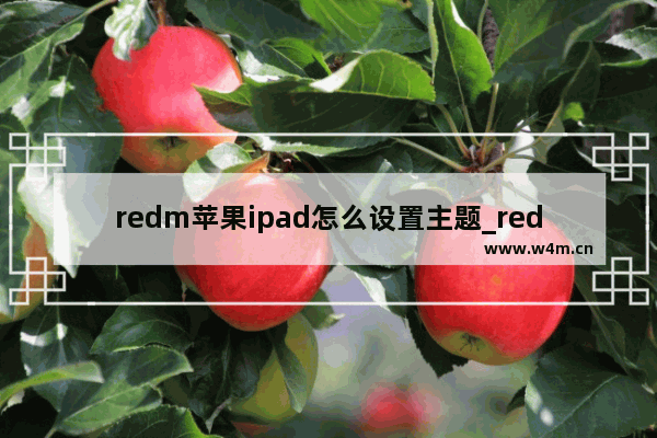 redm苹果ipad怎么设置主题_redm苹果ipad怎么自己设置主题