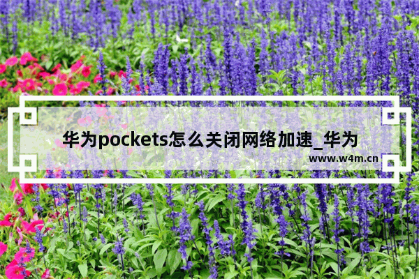 华为pockets怎么关闭网络加速_华为pockets如何关闭网络加速