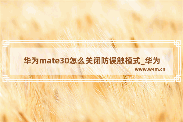 华为mate30怎么关闭防误触模式_华为mate30如何关闭防误触模式