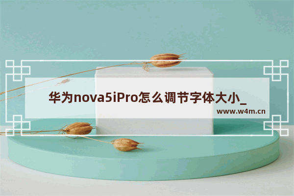 华为nova5iPro怎么调节字体大小_如何调节字体大小