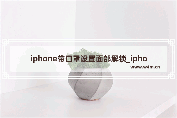 iphone带口罩设置面部解锁_iphone带口罩怎么设置面部解锁