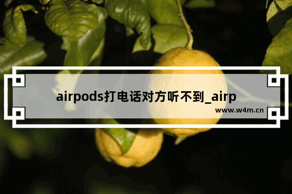 airpods打电话对方听不到_airpods打电话对方听不到声音