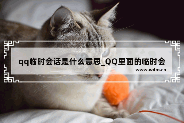 qq临时会话是什么意思_QQ里面的临时会话什么意思