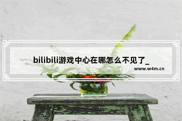 bilibili游戏中心在哪怎么不见了_怎么打开游戏中心