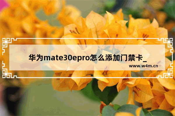 华为mate30epro怎么添加门禁卡_如何添加门禁卡