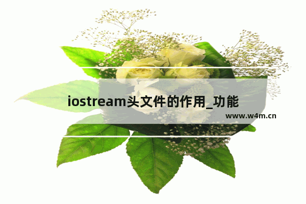 iostream头文件的作用_功能