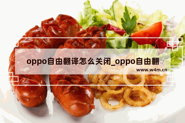 oppo自由翻译怎么关闭_oppo自由翻译如何关闭