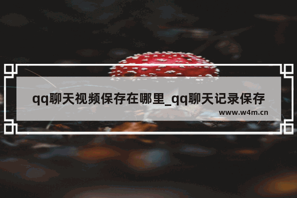 qq聊天视频保存在哪里_qq聊天记录保存的视频在哪里