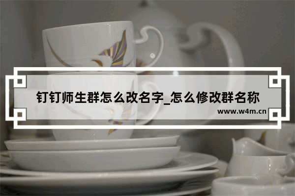 钉钉师生群怎么改名字_怎么修改群名称