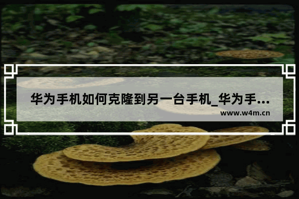 华为手机如何克隆到另一台手机_华为手机怎么克隆到另一台手机