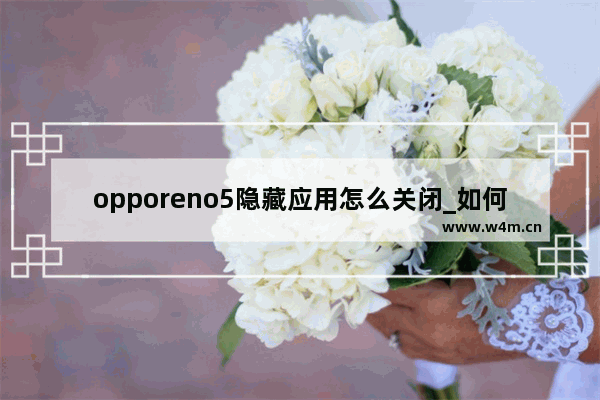 opporeno5隐藏应用怎么关闭_如何关闭