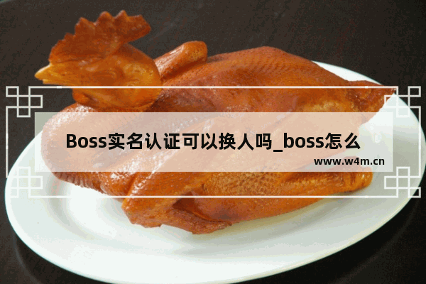 Boss实名认证可以换人吗_boss怎么更改实名认证