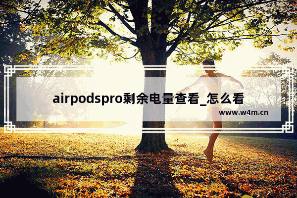 airpodspro剩余电量查看_怎么看剩余电量