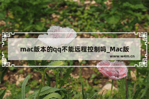 mac版本的qq不能远程控制吗_Mac版QQ的远程协助在哪里