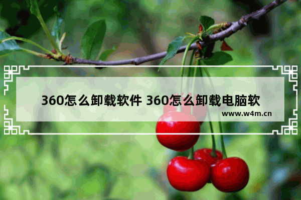 360怎么卸载软件 360怎么卸载电脑软件