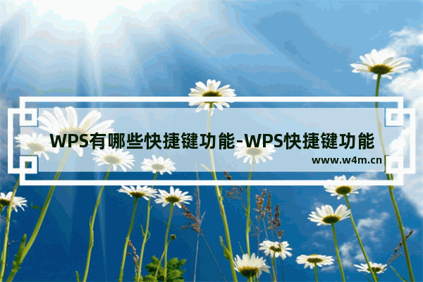 WPS有哪些快捷键功能-WPS快捷键功能大全