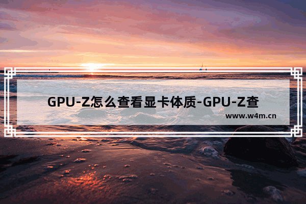 GPU-Z怎么查看显卡体质-GPU-Z查看显卡体质的方法