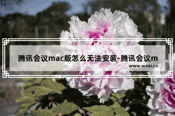 腾讯会议mac版怎么无法安装-腾讯会议mac版安装教程