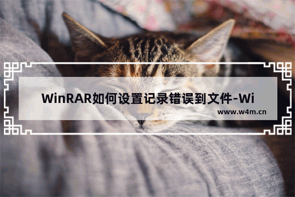 WinRAR如何设置记录错误到文件-WinRAR设置记录错误到文件的方法