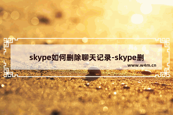 skype如何删除聊天记录-skype删除聊天记录步骤