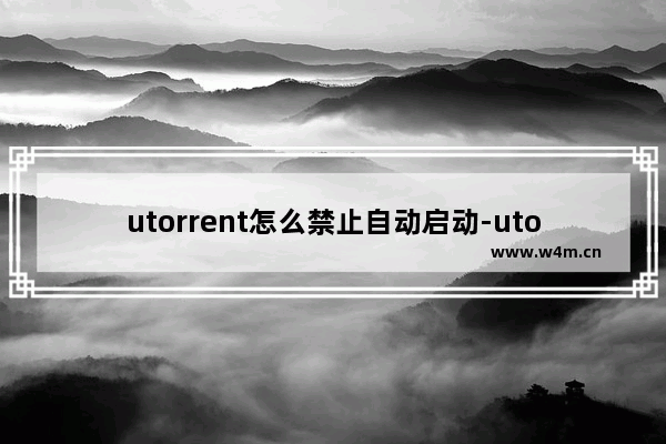 utorrent怎么禁止自动启动-utorrent禁止自动启动的方法